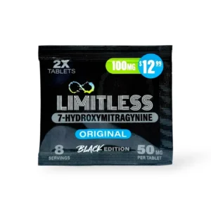 Limitless Black Edition 7-Hydroxymitragynine Tablets Original 50mg Per Tablet